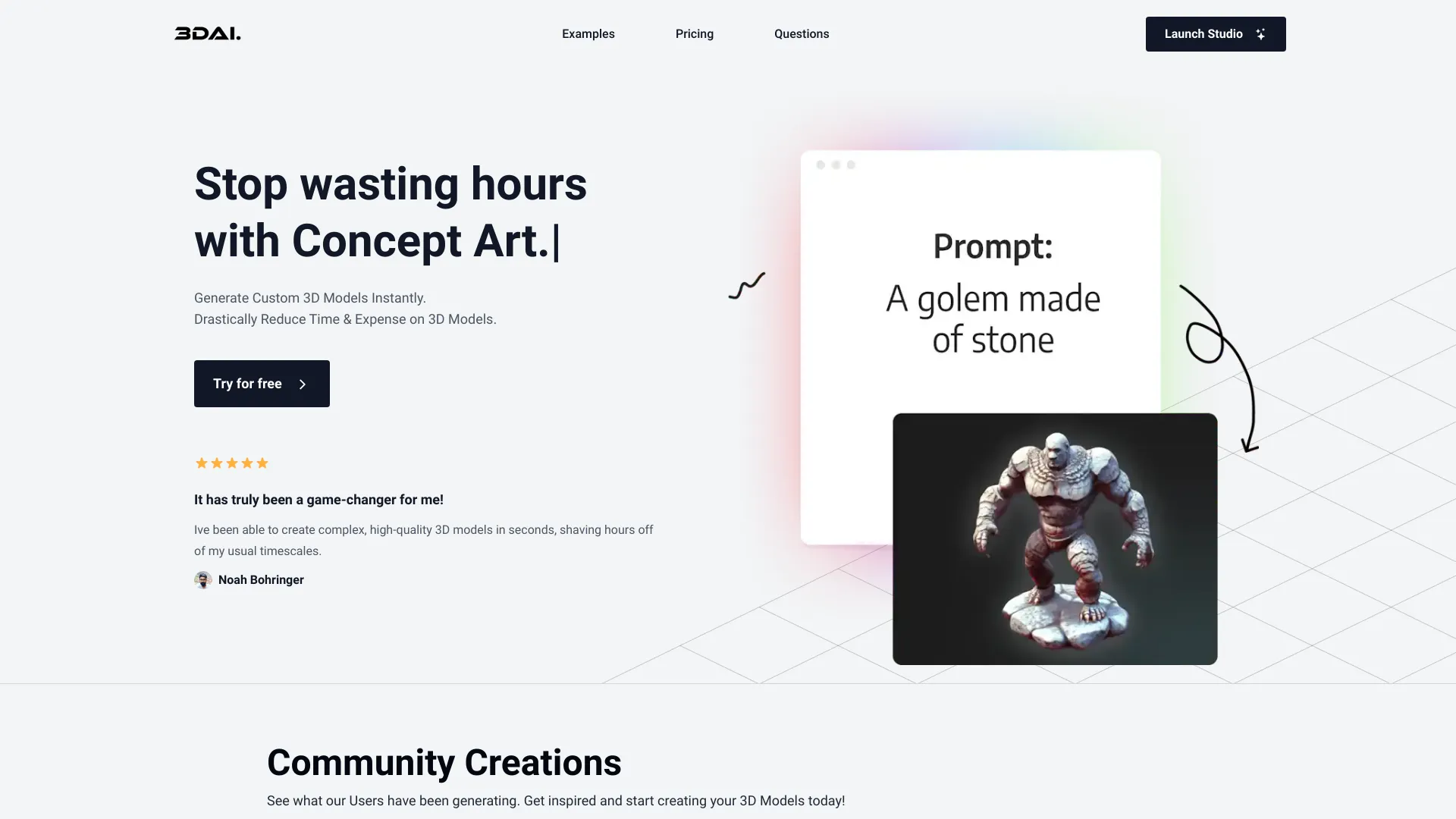 3D AI Studio - AI Tool Ocean