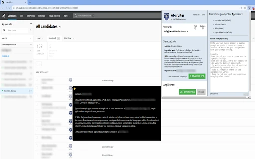 AI-cruiter - Chrome Extension - AI Tool Ocean