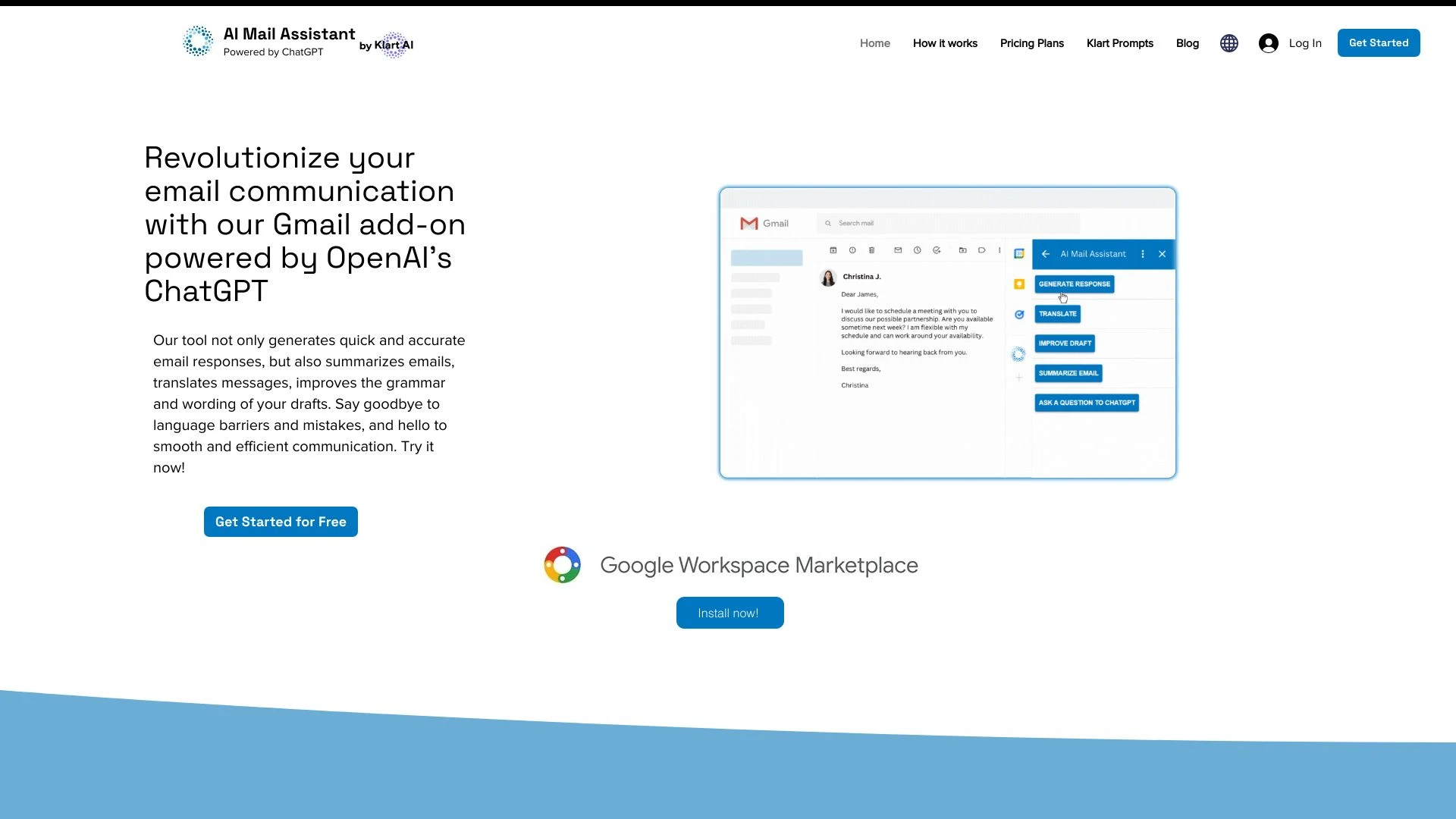 AI Mail Assistant - AI Tool Ocean
