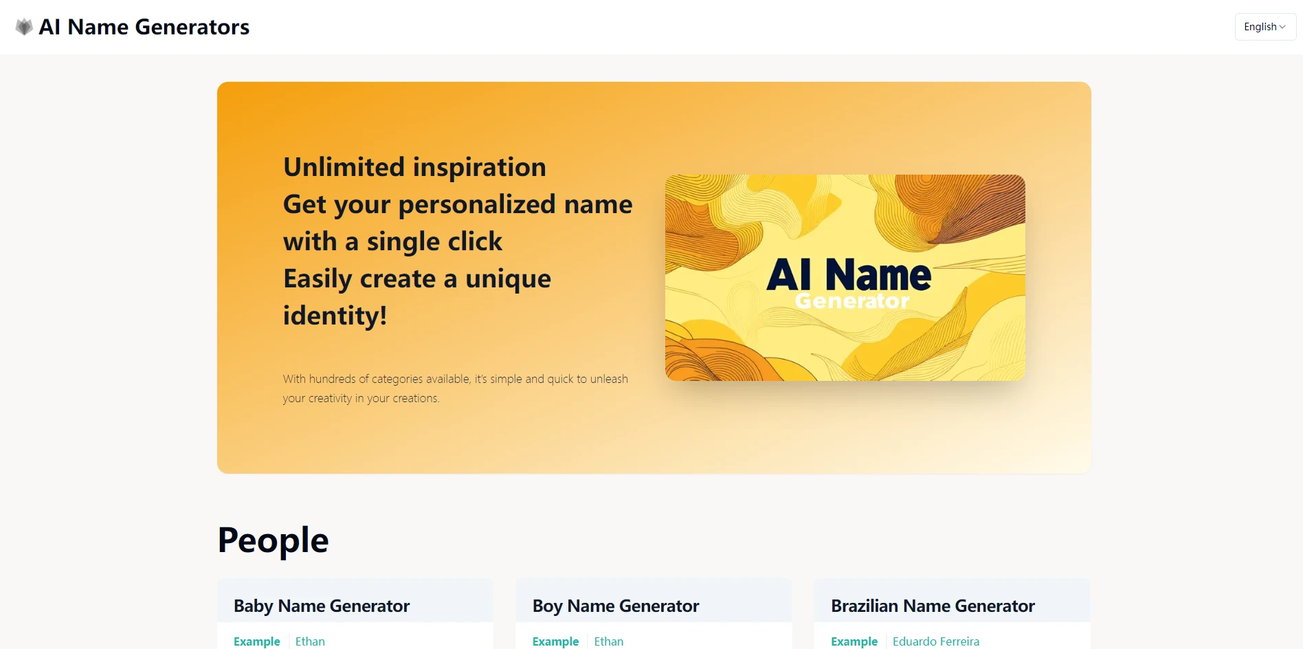AI Name Generator - AI Tool Ocean