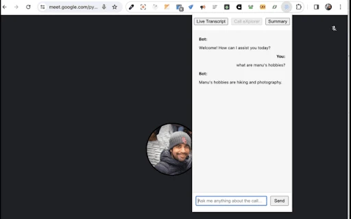 Call eXplorer - Chrome Extension - AI Tool Ocean