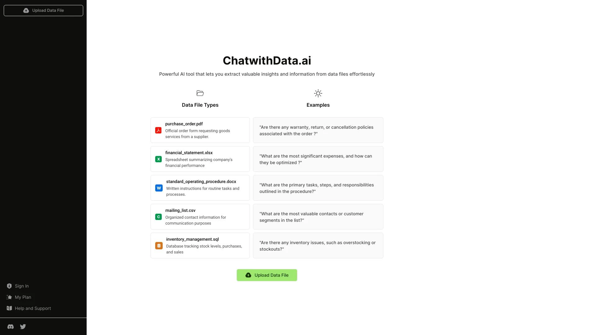 ChatwithData - AI Tool Ocean