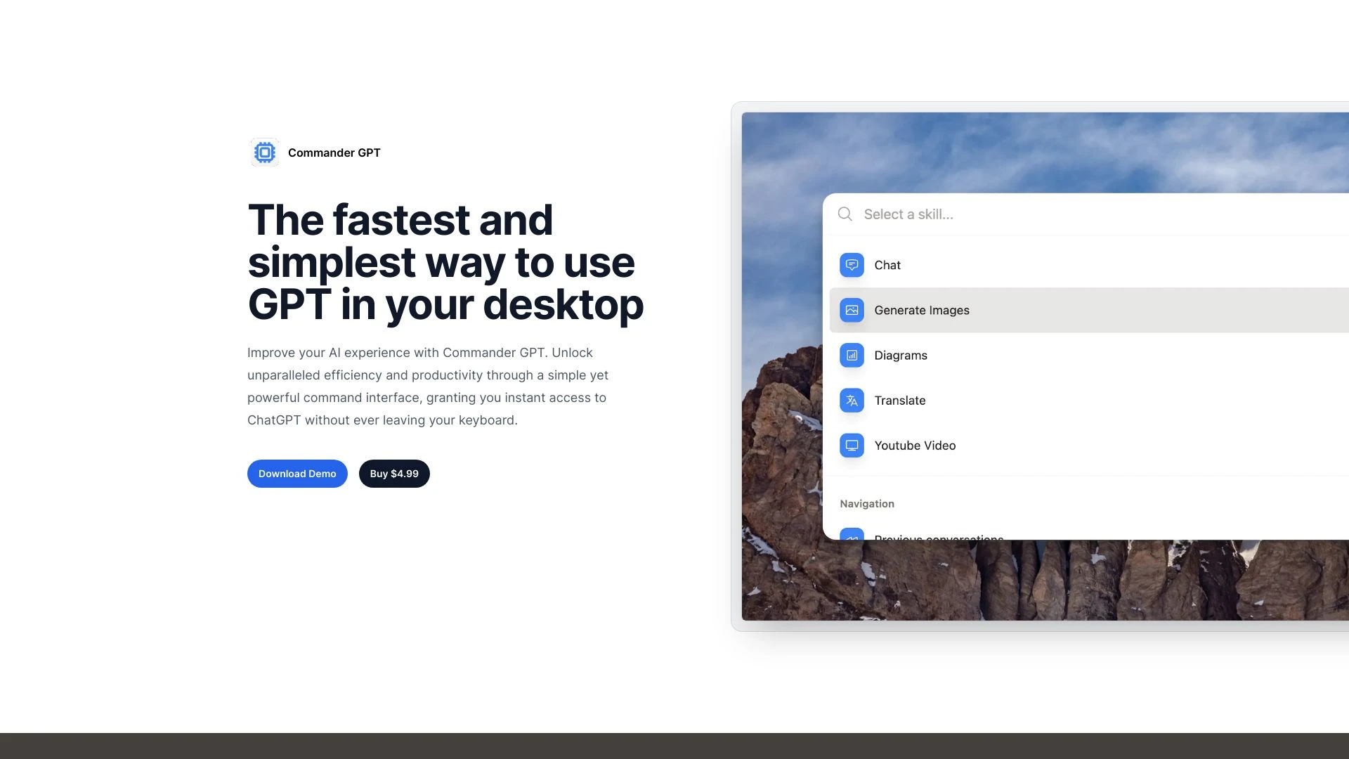 Commander GPT - AI Tool Ocean