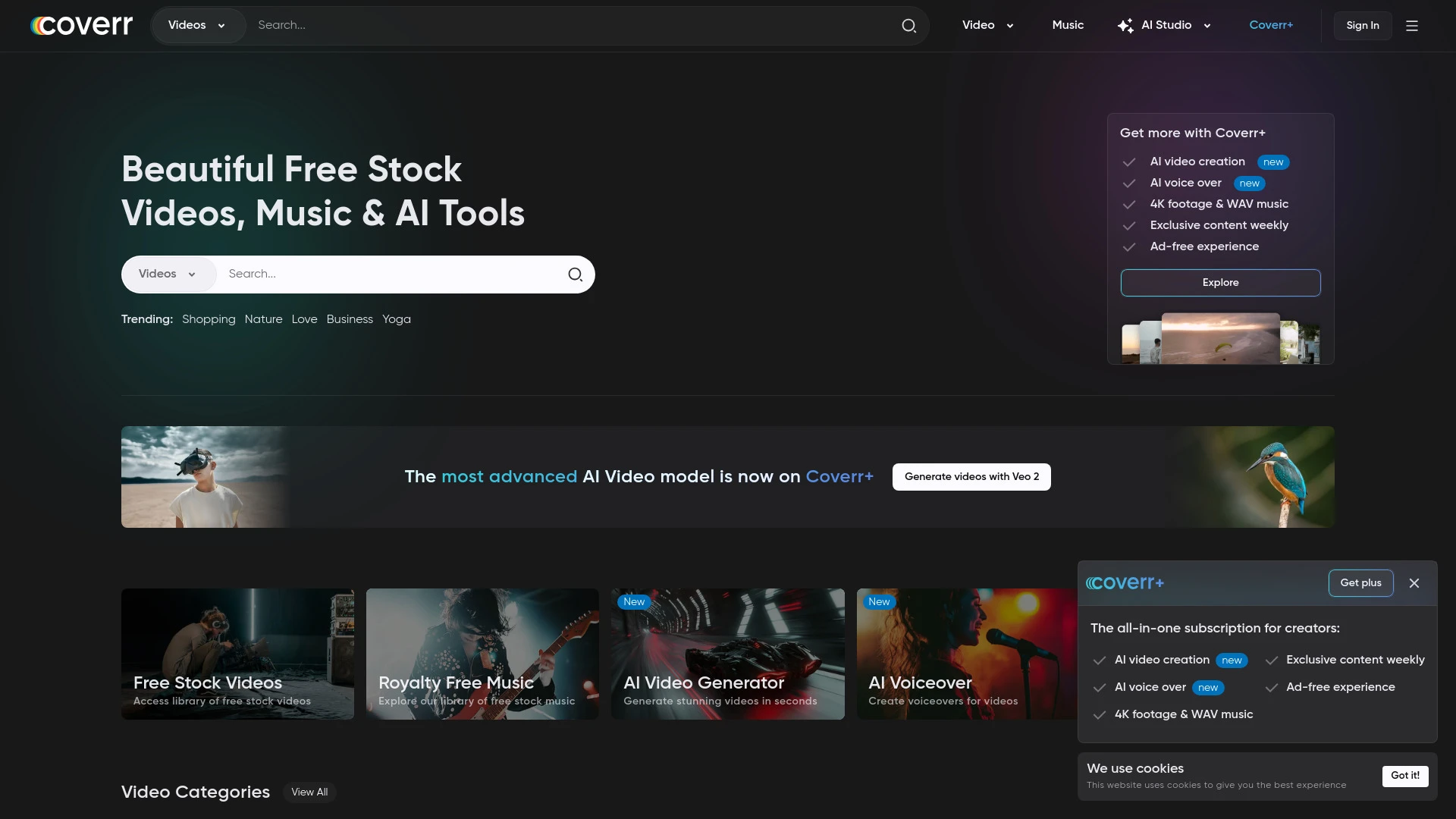 Coverr - AI Tool Ocean