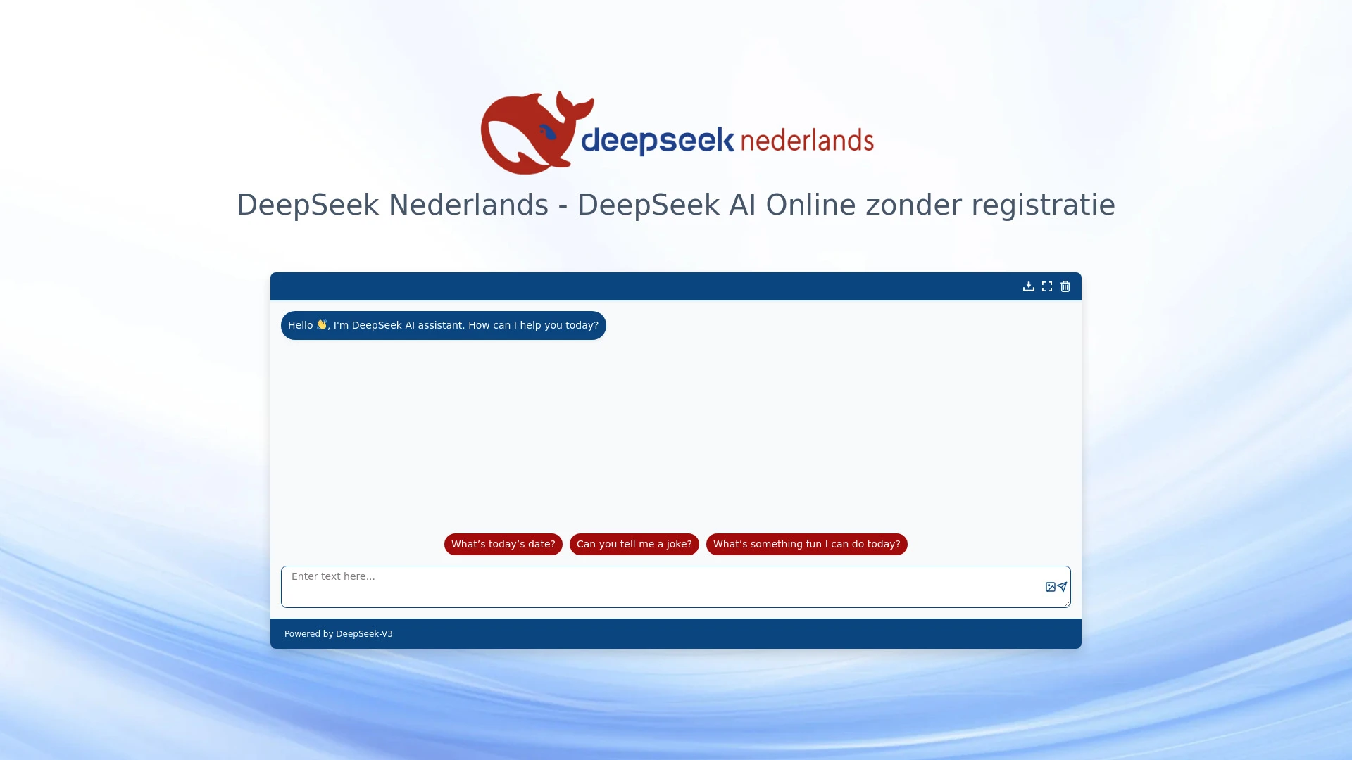 DeepSeek Nederlands - AI Tool Ocean