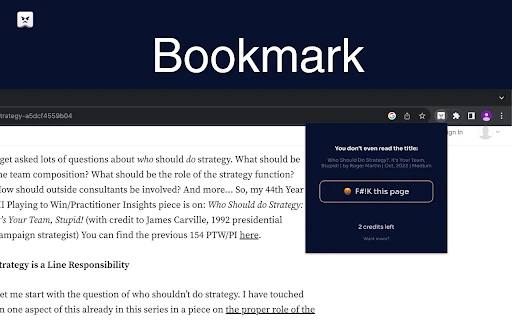fBookmarks - Chrome Extension - AI Tool Ocean