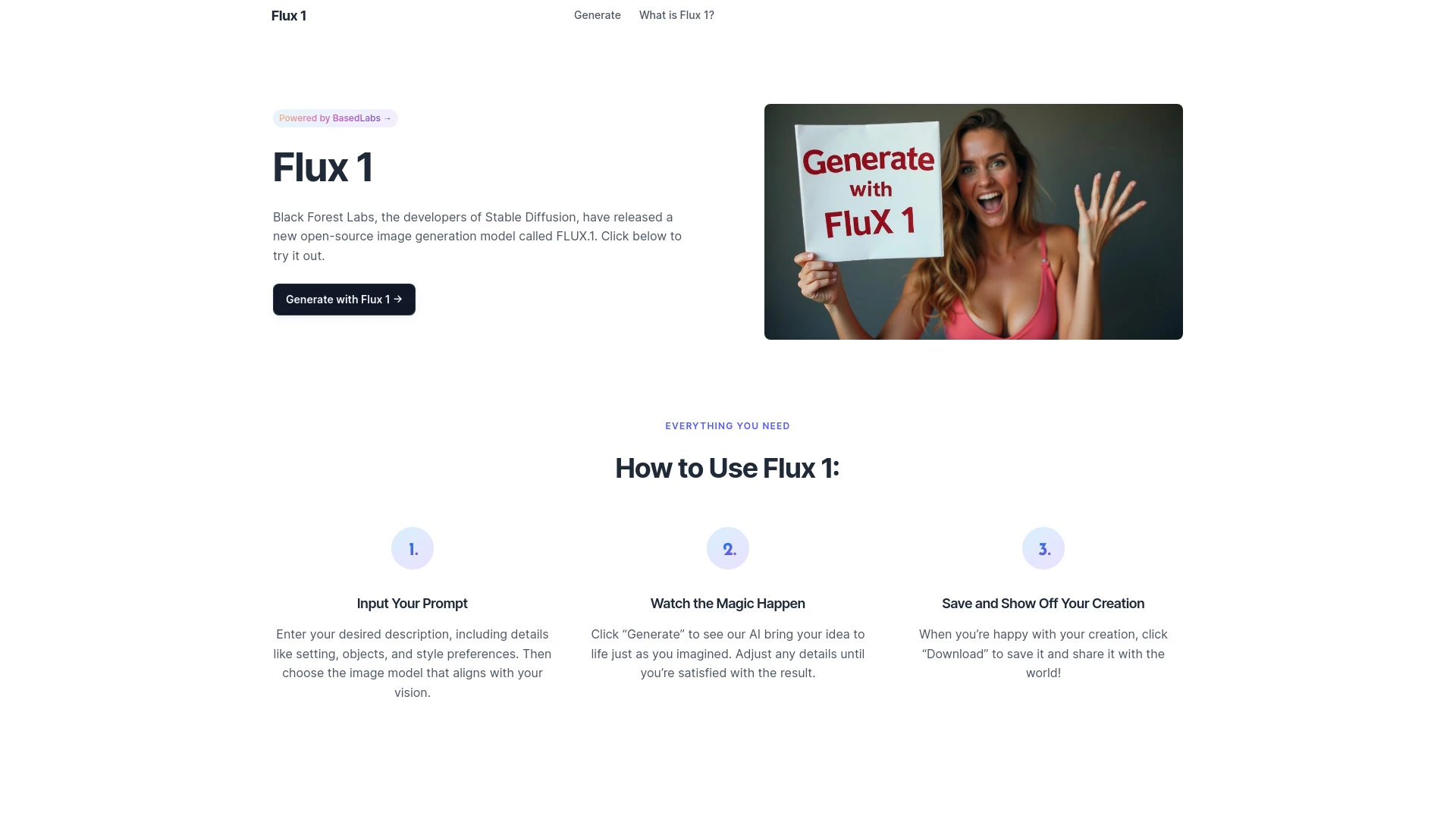 Flux 1 AI - AI Tool Ocean