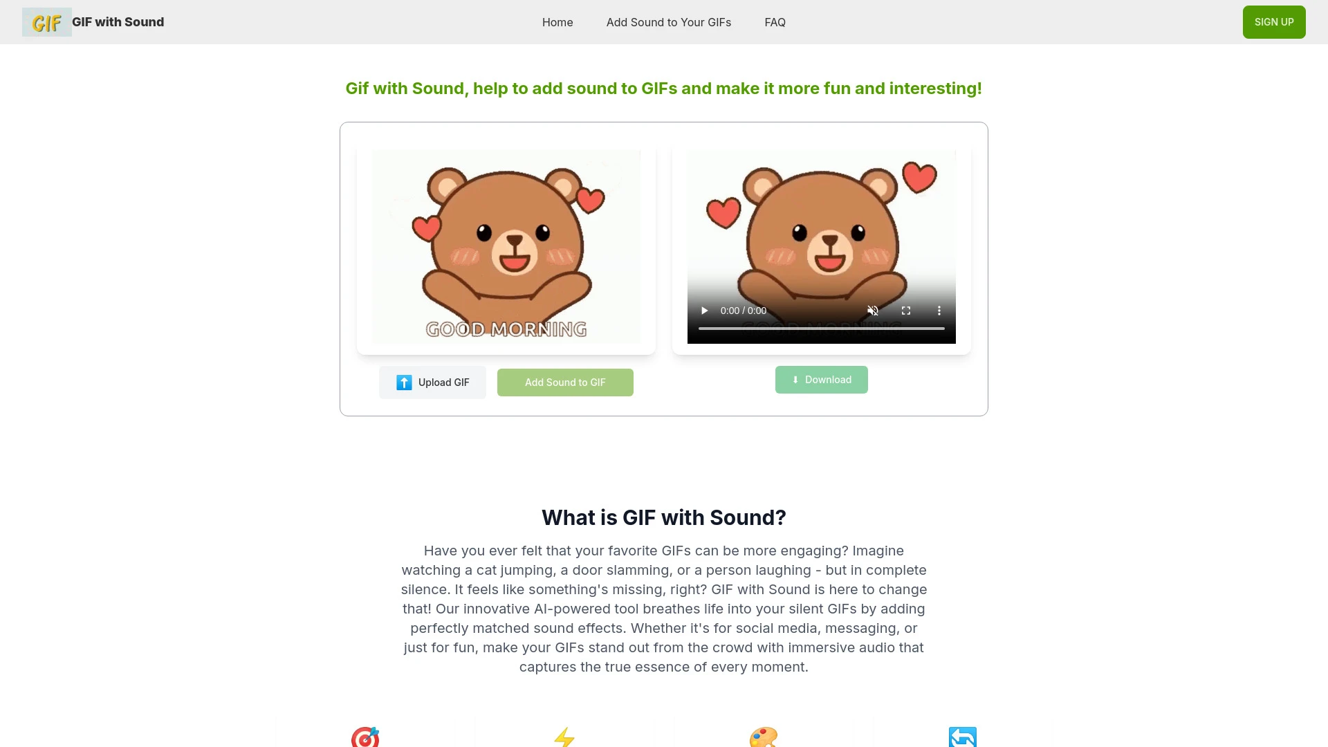 GIF with Sound - AI Tool Ocean