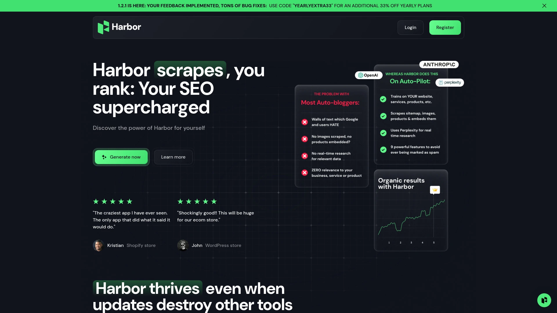 Harbor AI SEO Content Generator - AI Tool Ocean