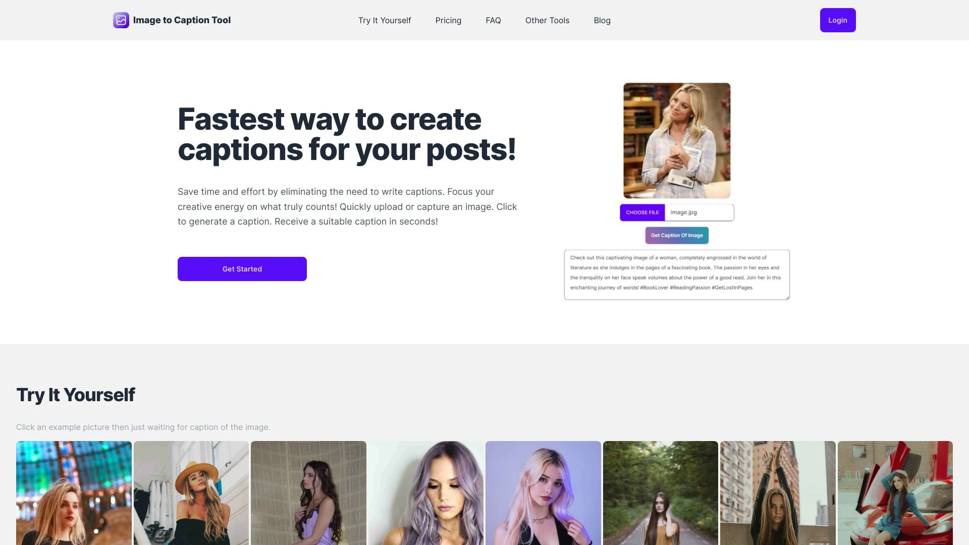 Image to Caption Tool - AI Tool Ocean