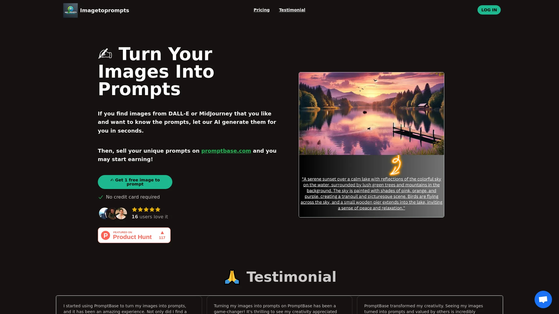 Imagetoprompts - AI Tool Ocean