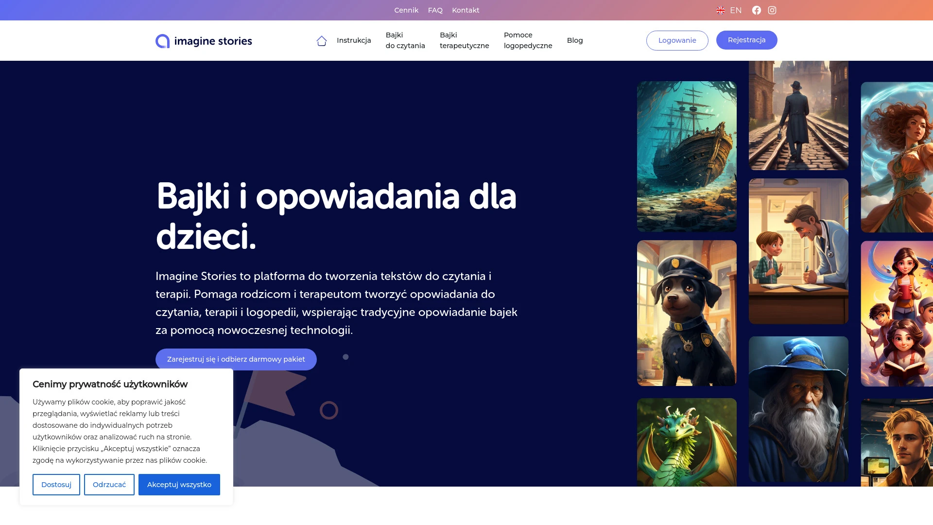 Imagine Stories - AI Tool Ocean