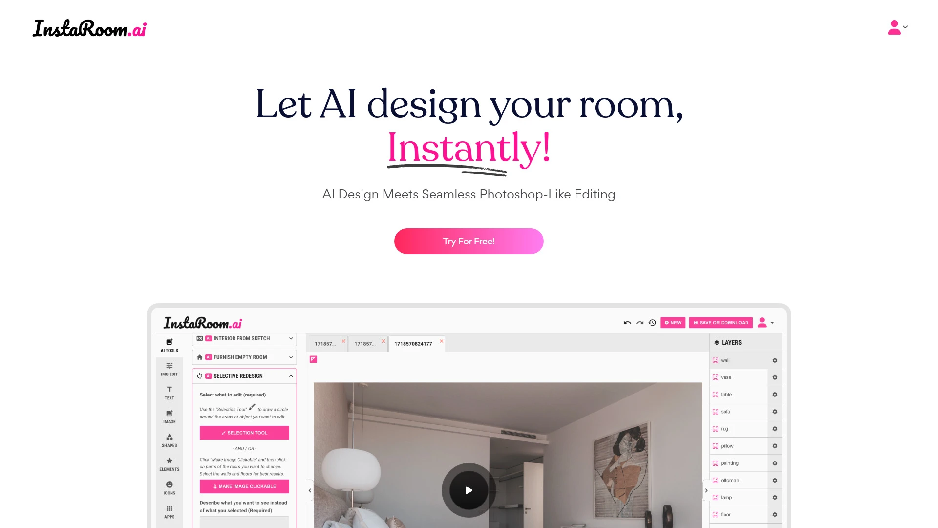 InstaRoom.ai - AI Tool Ocean