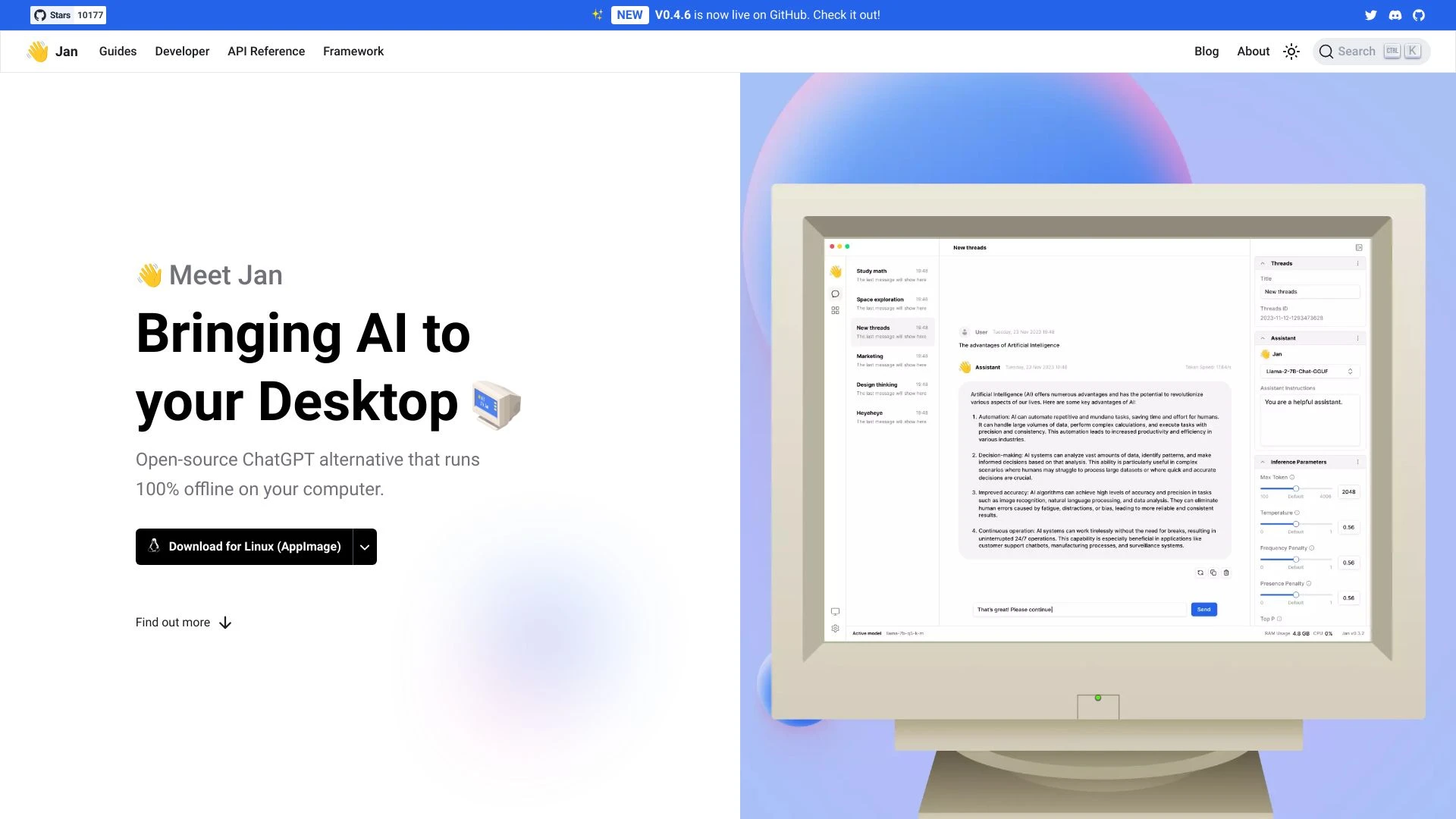 Jan AI - AI Tool Ocean