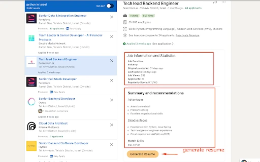 Jobee - Chrome Extension - AI Tool Ocean