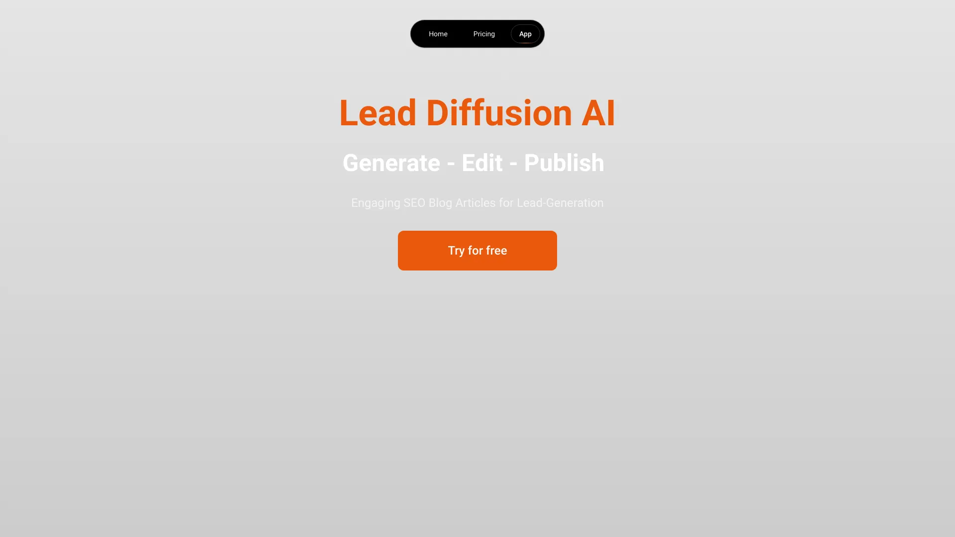 Lead Diffusion AI - AI Tool Ocean