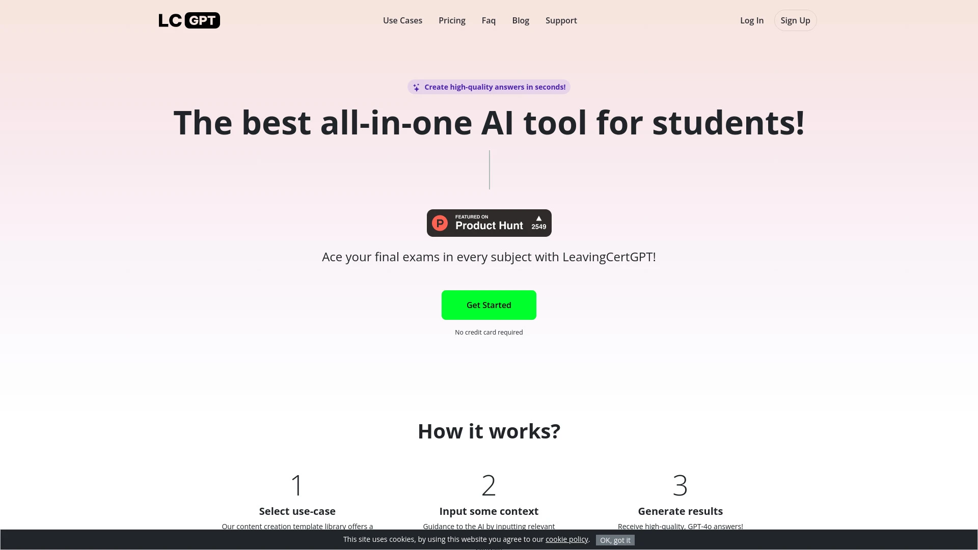 Leaving Cert GPT (LC GPT) - AI Tool Ocean