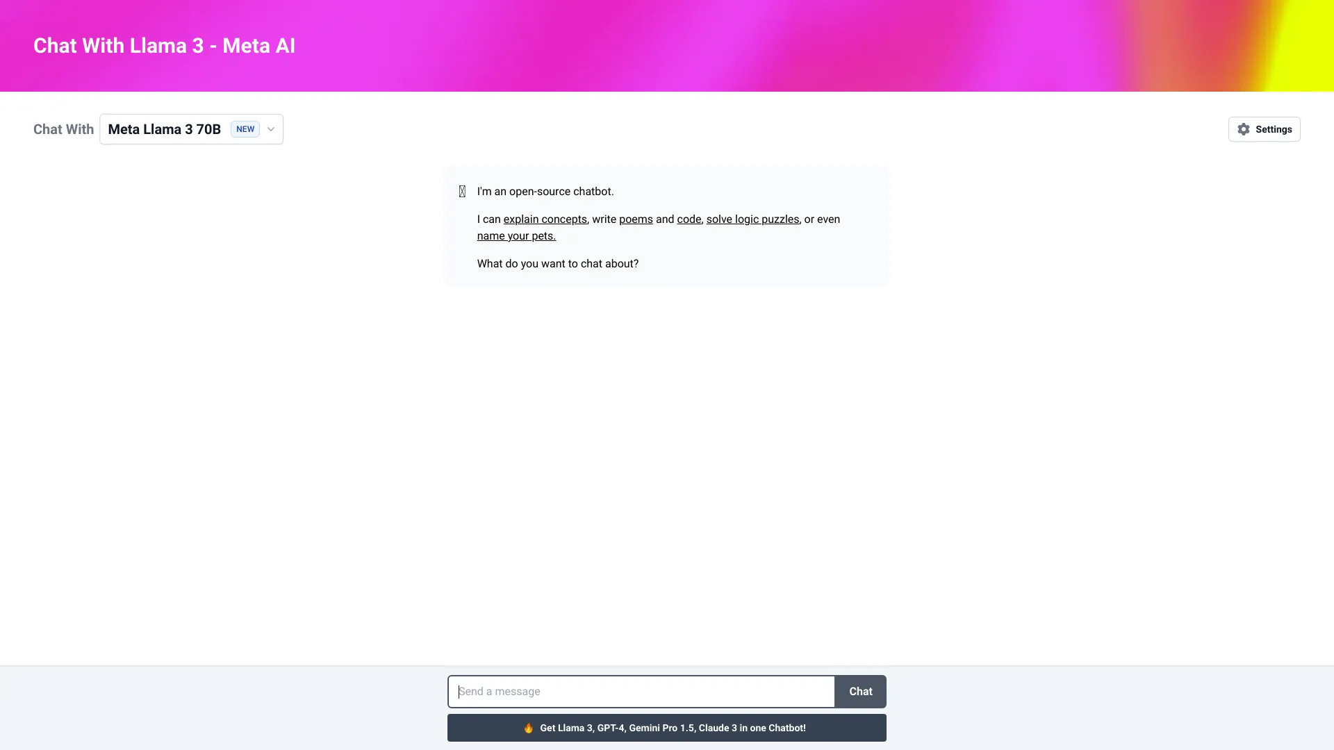 Llama 3 - Meta AI - AI Tool Ocean