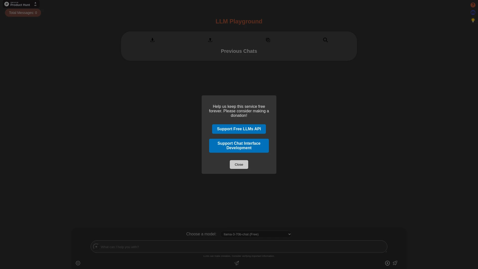 LLMPlayground - AI Tool Ocean