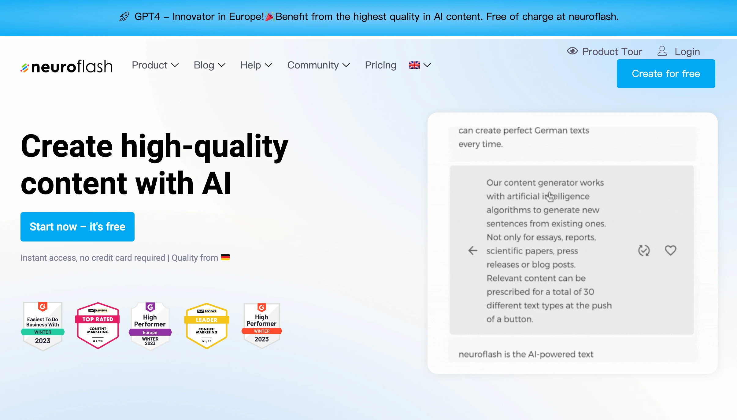 neuroflash - AI Tool Ocean