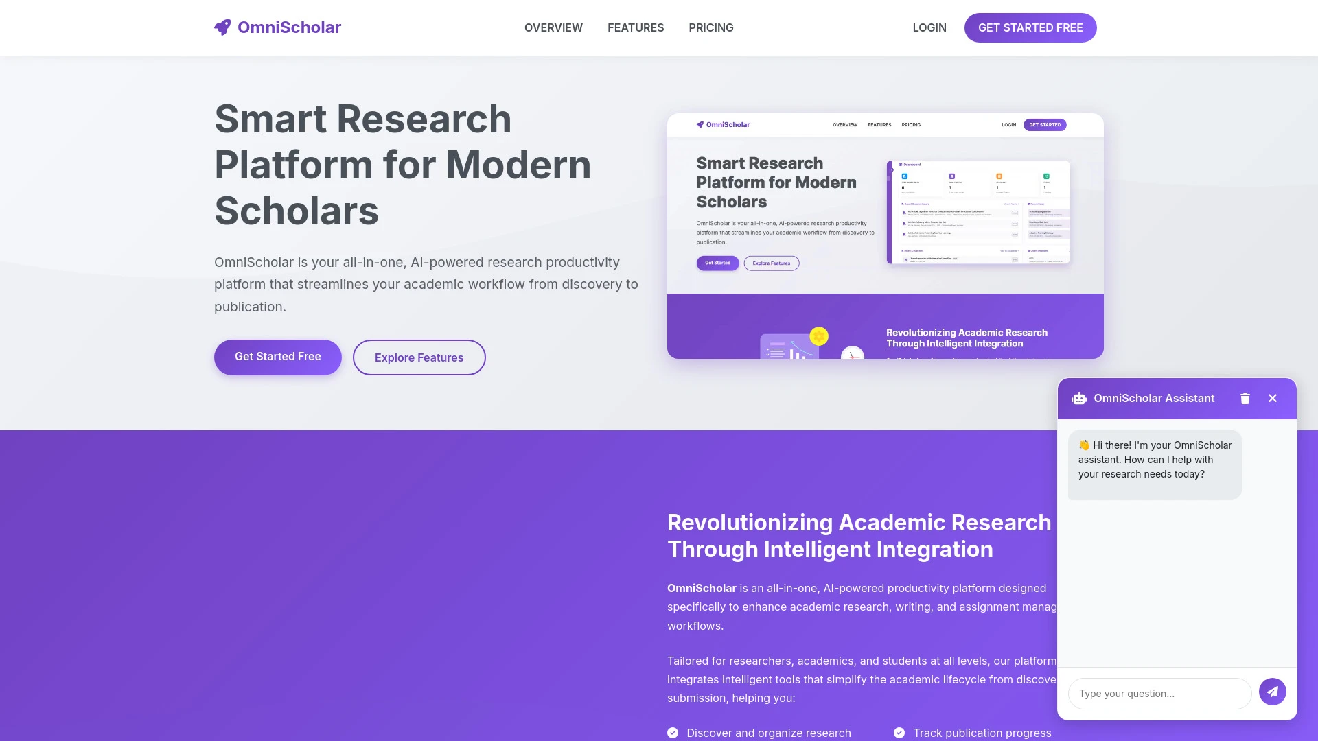 OmniScholar - AI Tool Ocean