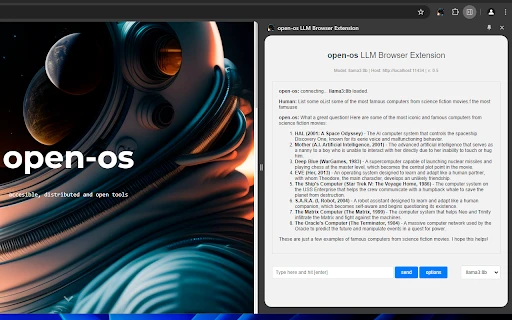 open-os LLM Browser Extension - Chrome Extension - AI Tool Ocean