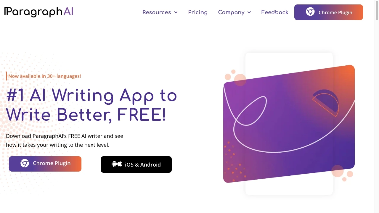 ParagraphAI - AI Tool Ocean