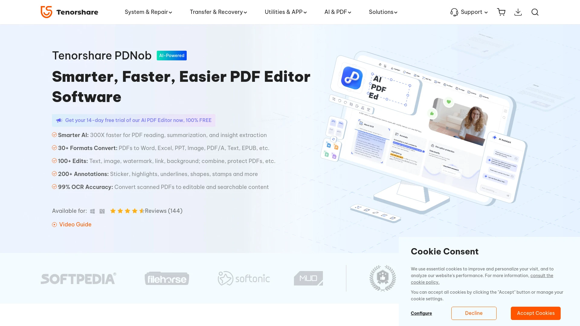 PDNob PDF Editor - AI Tool Ocean
