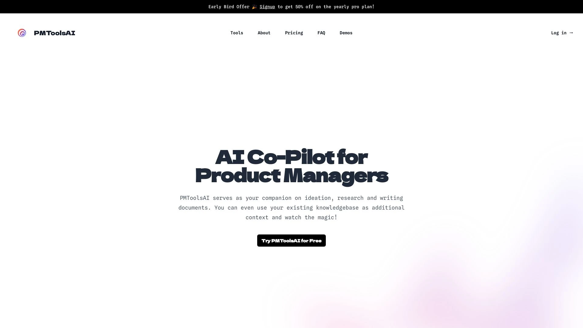 PMToolsAI - AI Tool Ocean