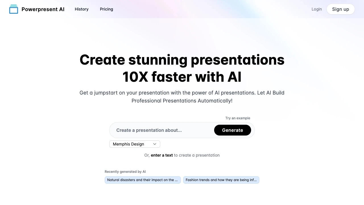 Powerpresent AI - AI Tool Ocean