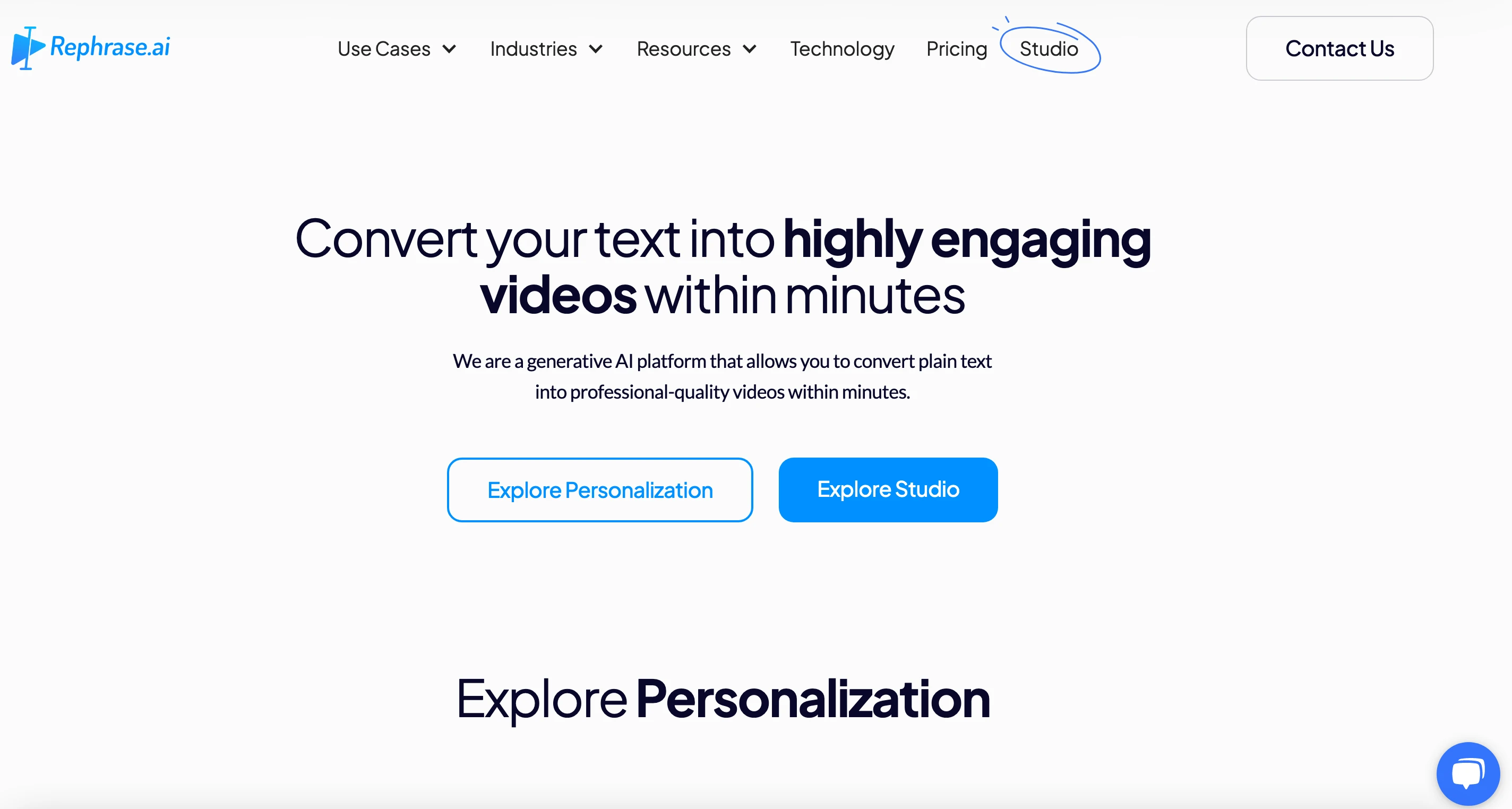 Rephrase.ai - AI Tool Ocean