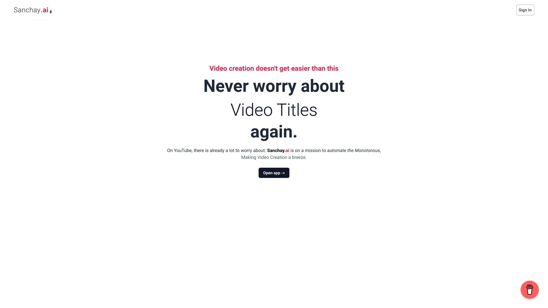 Sanchay.AI - AI Tool Ocean