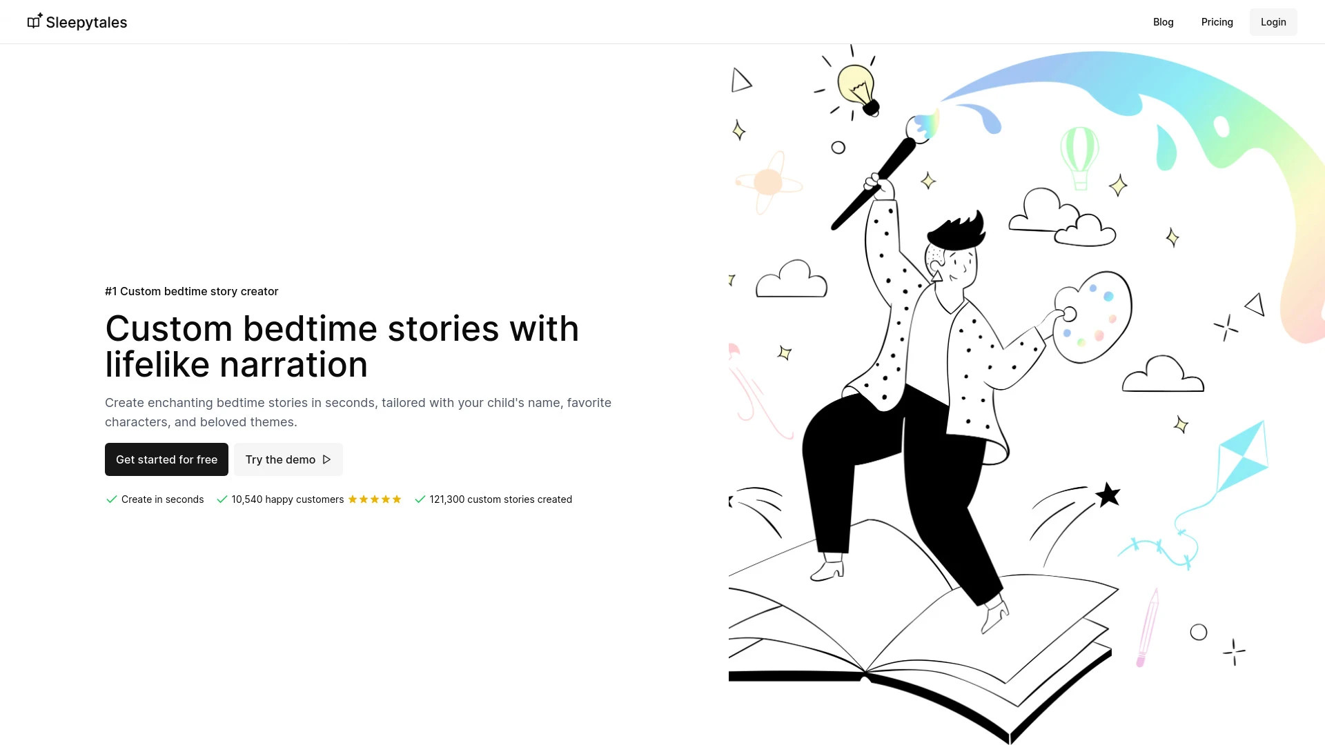 Sleepytale - AI Tool Ocean