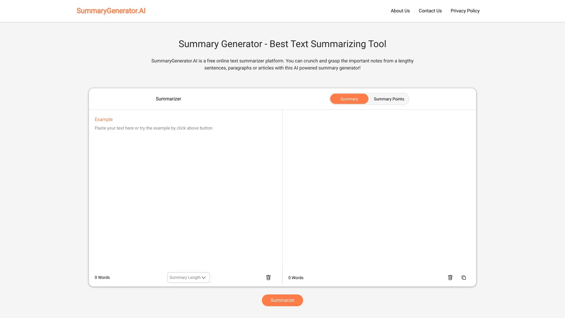 SummaryGenerator.AI - AI Tool Ocean