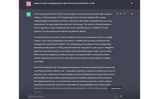 Talk with Me ChatGPT - Chrome Extension - AI Tool Ocean