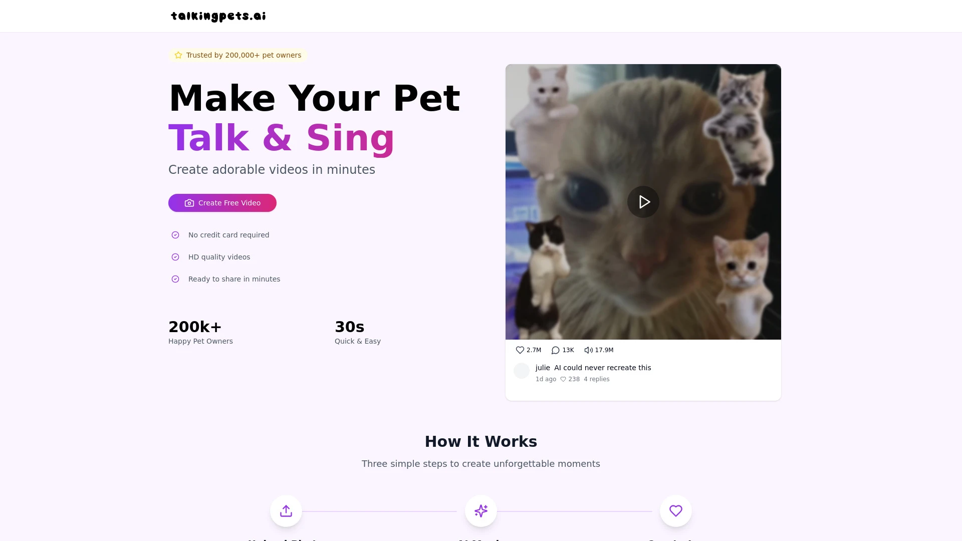TalkingPets.ai - AI Tool Ocean