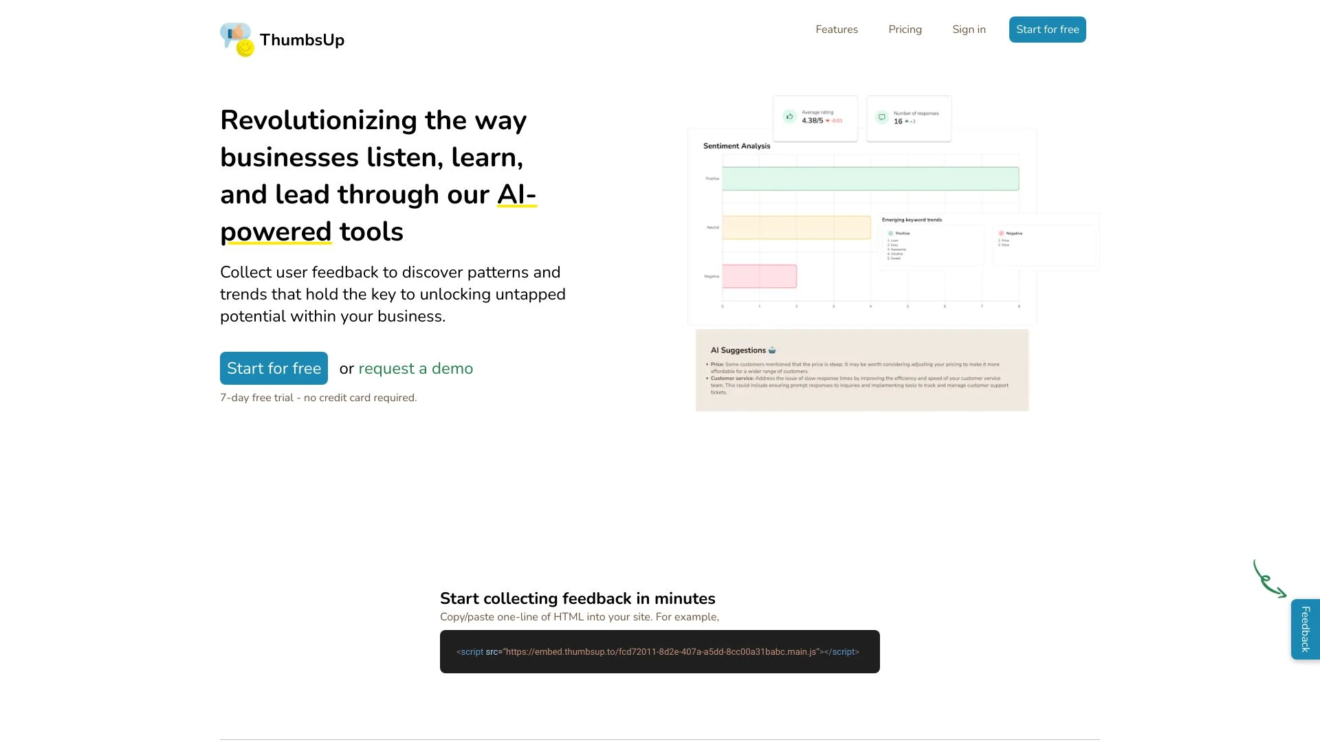 ThumbsUp - AI Tool Ocean