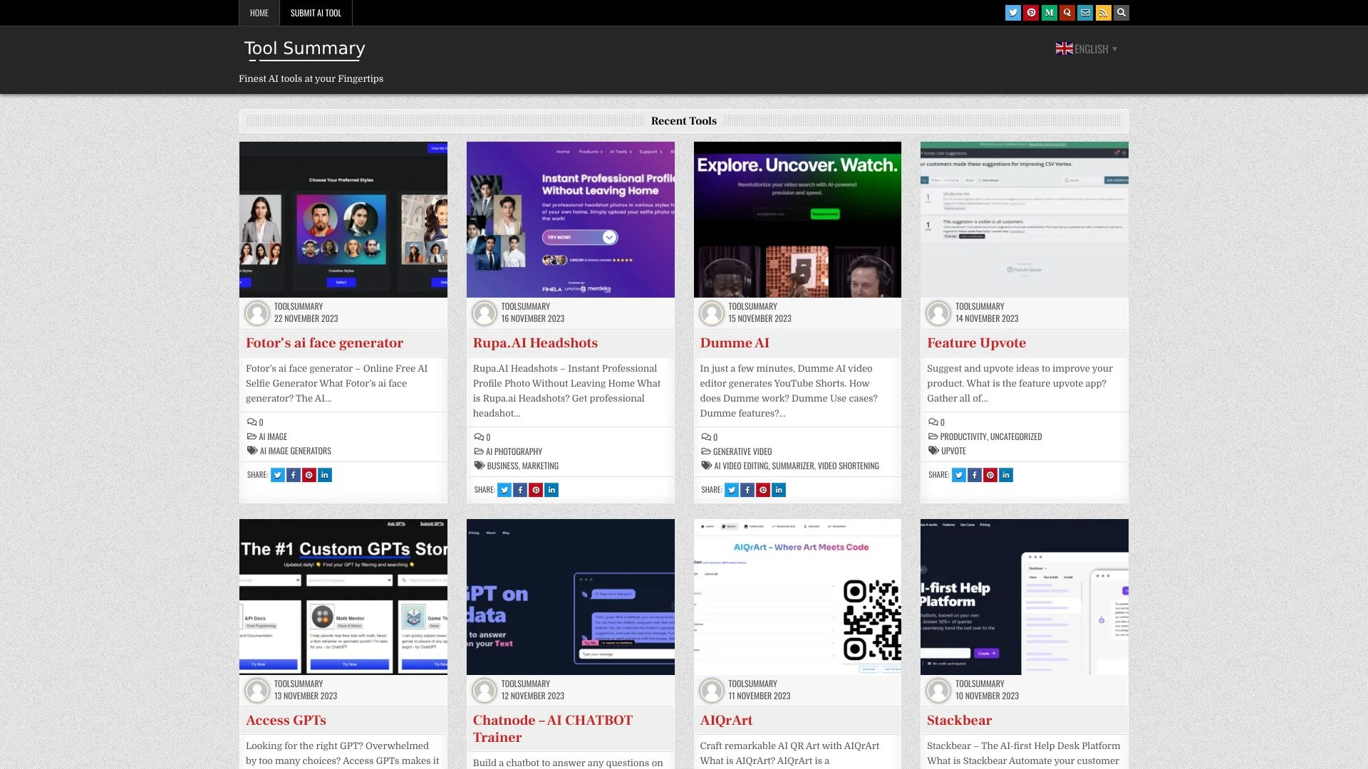 Toolsummary - AI Tool Ocean