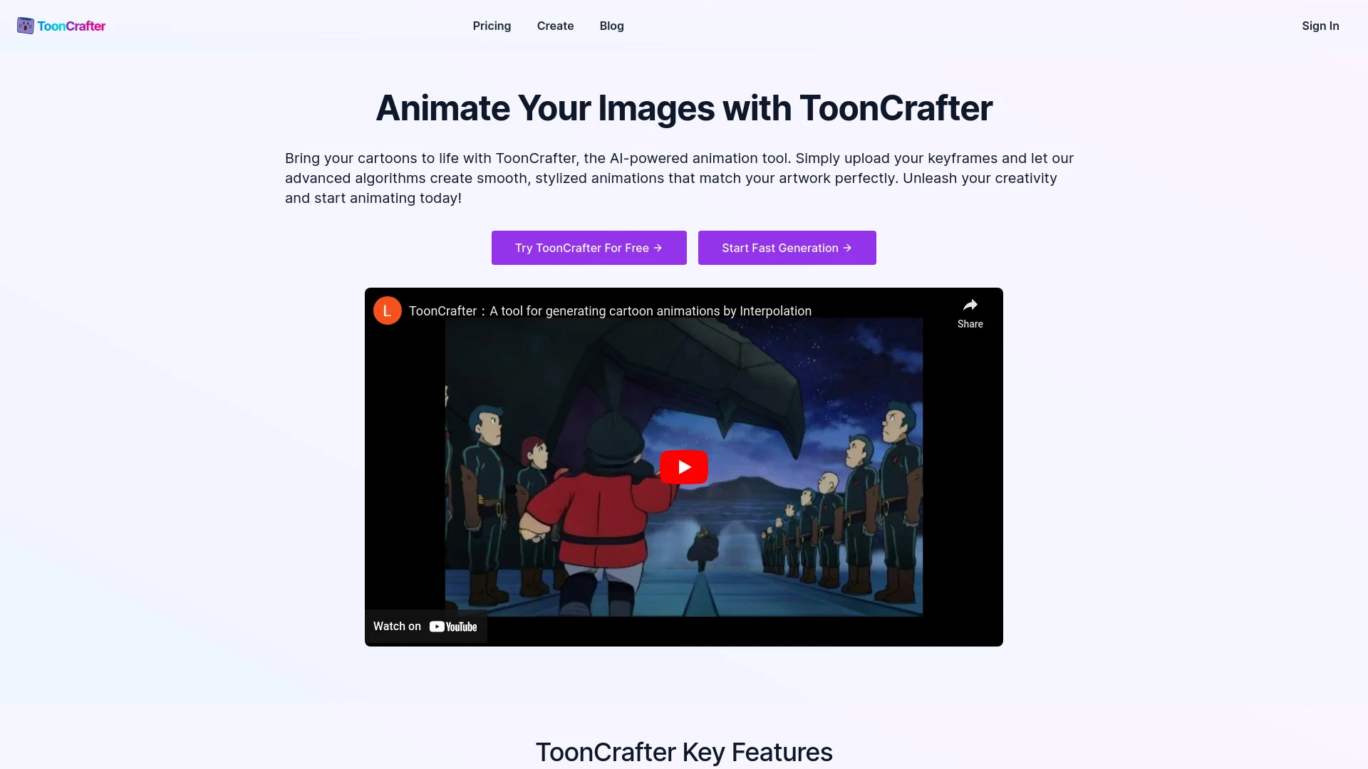 ToonCrafter - AI Tool Ocean
