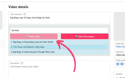 VidAI - Chrome Extension - AI Tool Ocean
