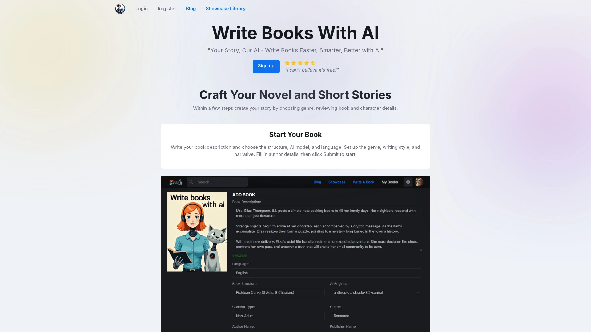 Write Books With AI - AI Tool Ocean