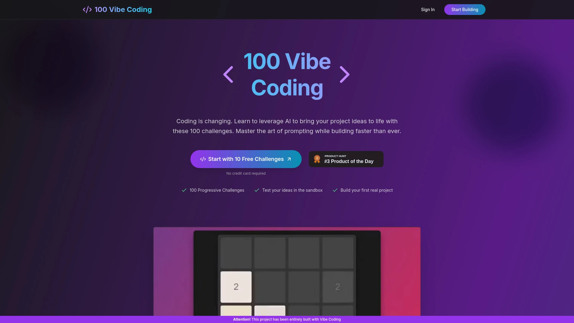 100 Vibe Coding - AI Tool Ocean