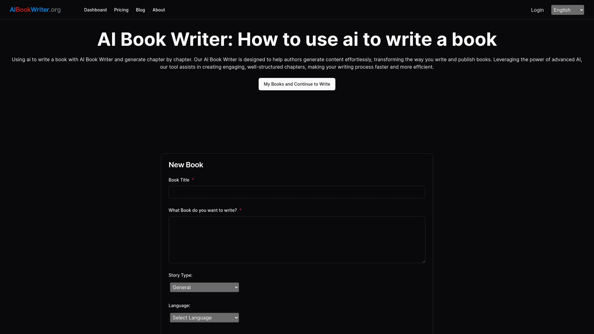 AI Book Writer - AI Tool Ocean