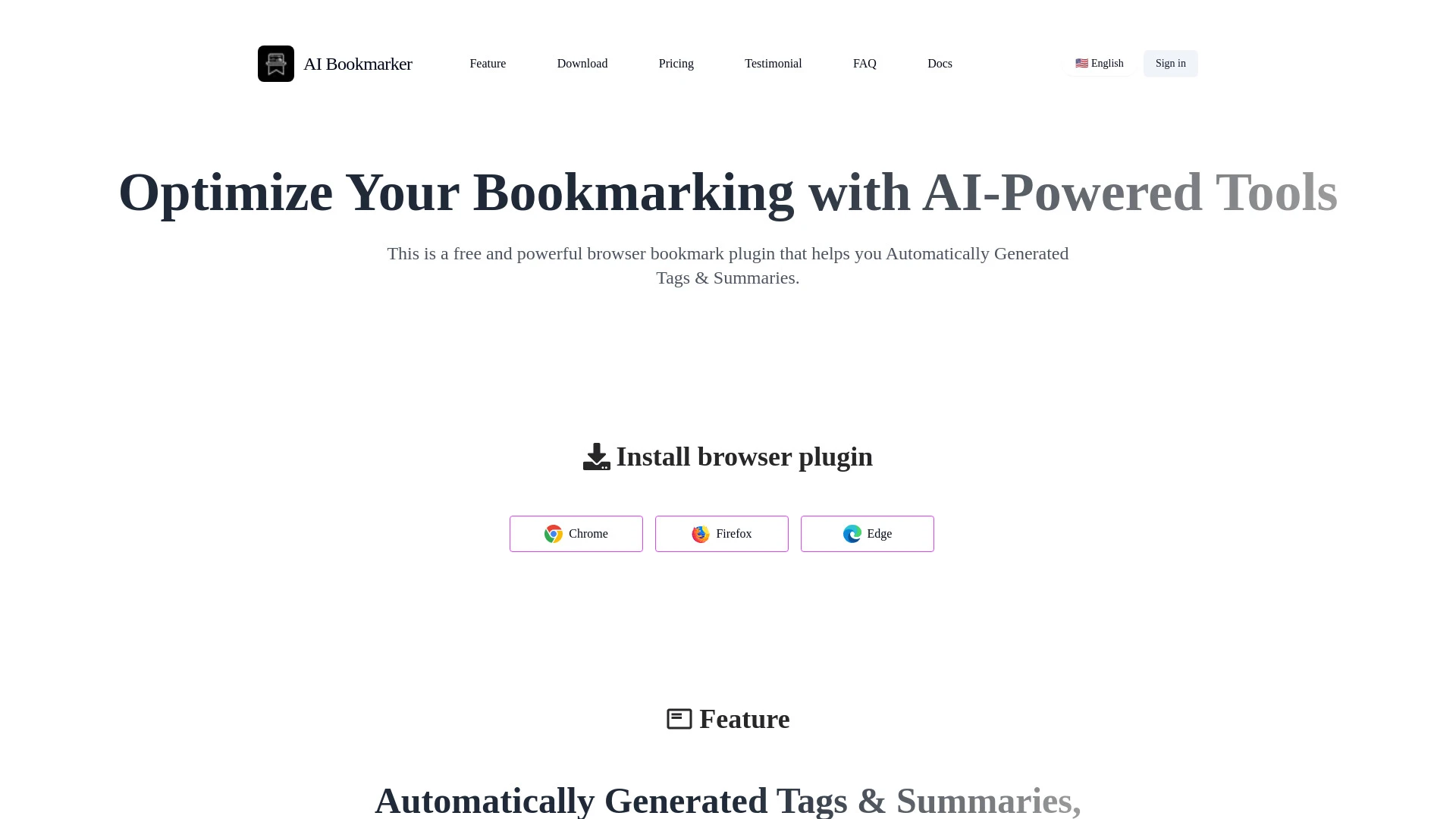 AI Bookmarker - AI Tool Ocean