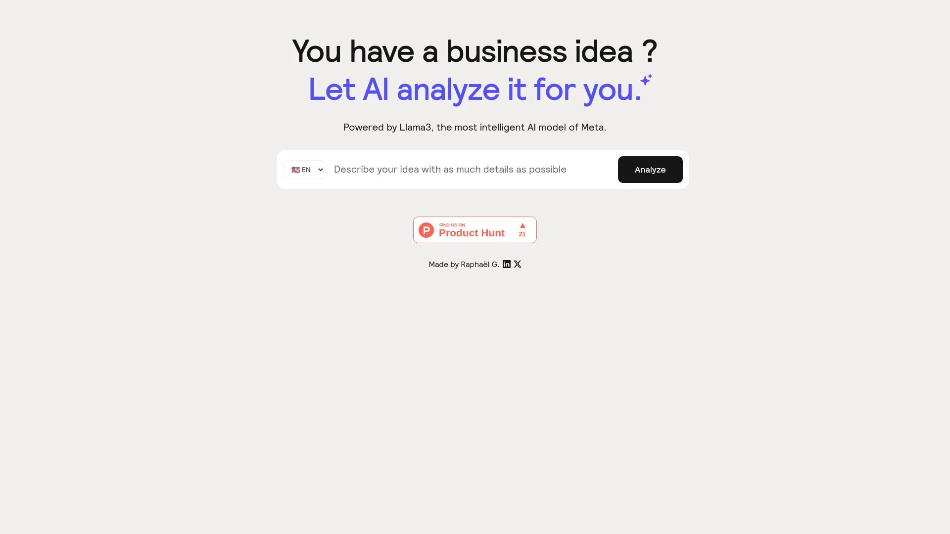 AI Business Idea Analyzer - AI Tool Ocean