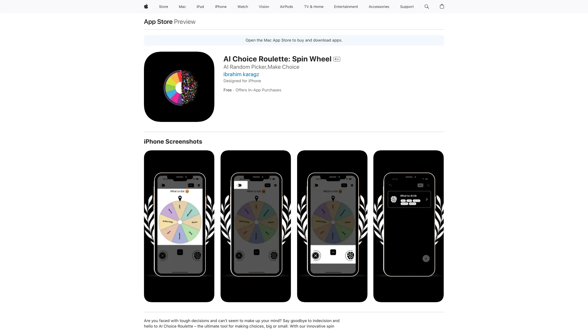 AI Choice Roulette: Spin Wheel - AI Tool Ocean