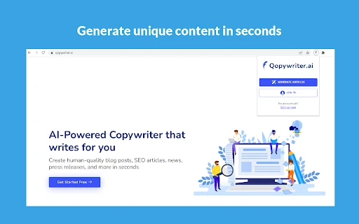 AI content generator - Chrome Extension - AI Tool Ocean