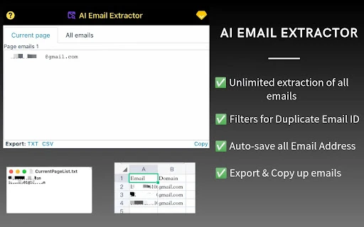 AI Email Extractor - Chrome Extension - AI Tool Ocean