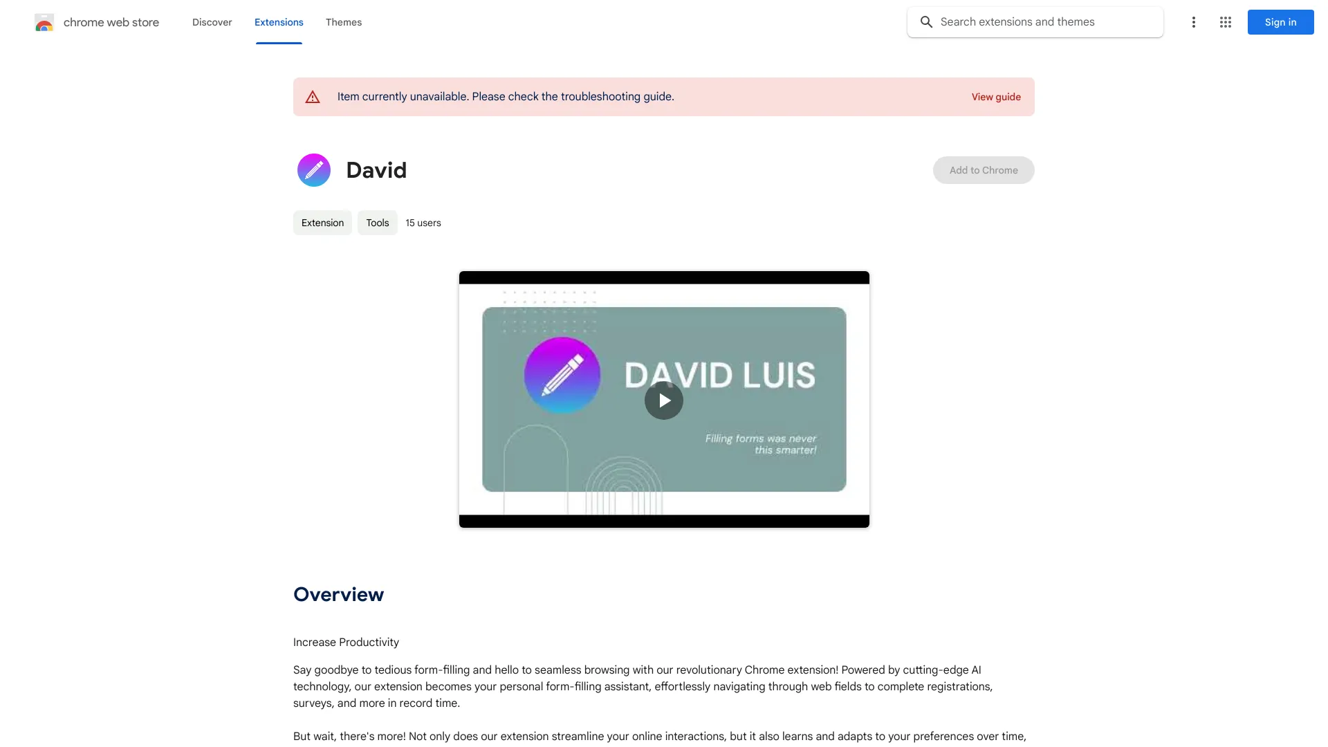 AI Form Filler Chrome Extension - Chrome Extension - AI Tool Ocean