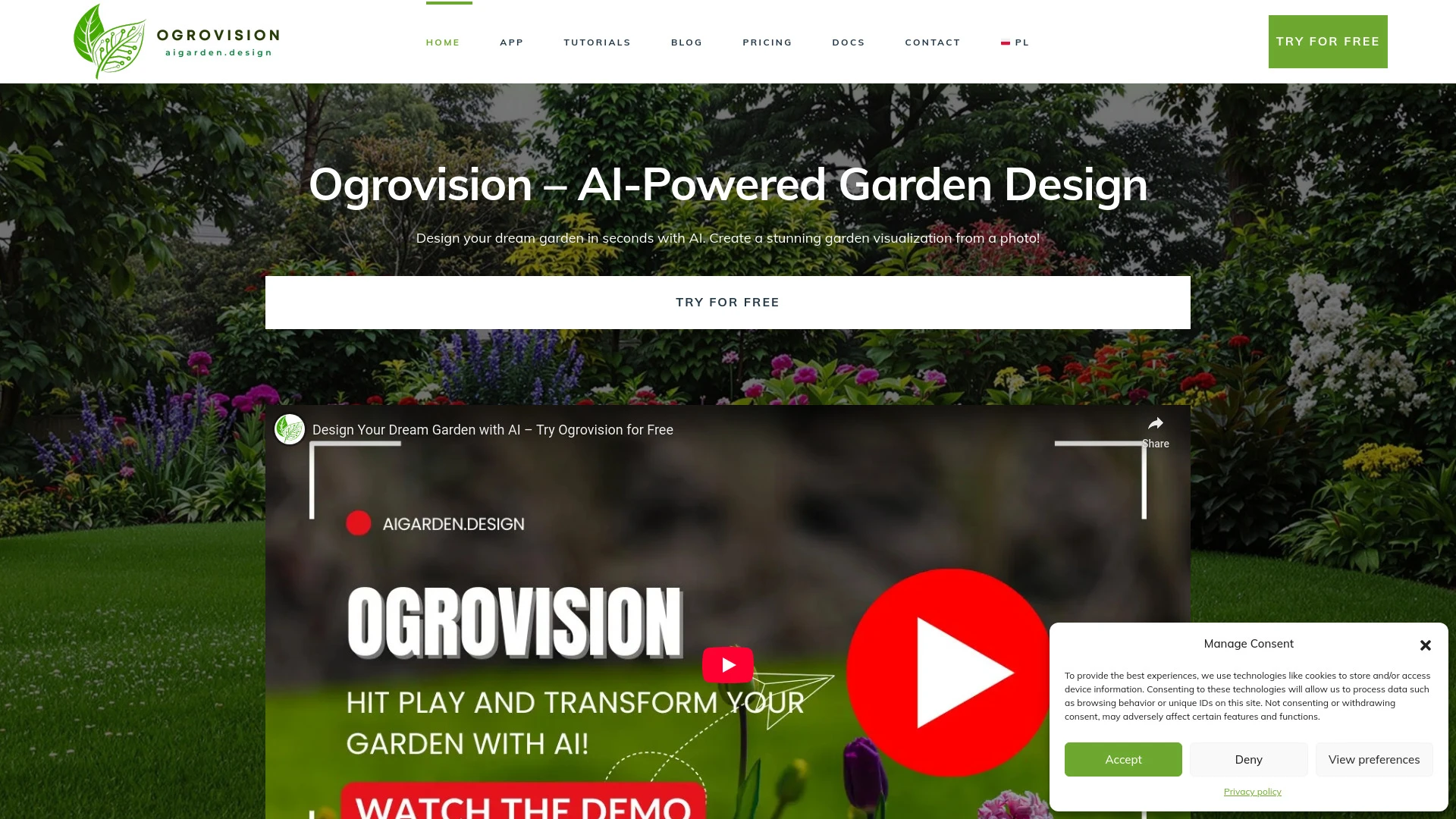 AI Garden Design by Ogrovision - AI Tool Ocean
